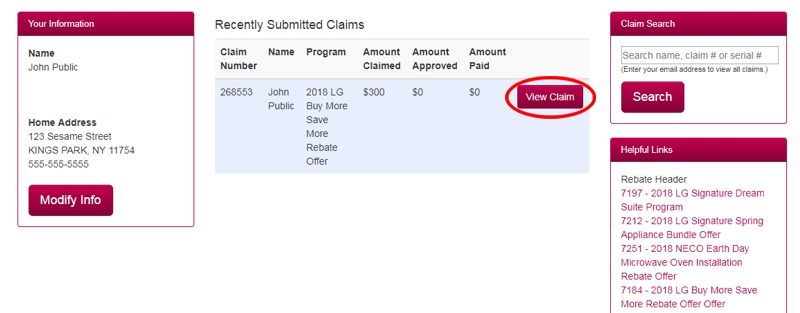 Check Lg Rebate Status