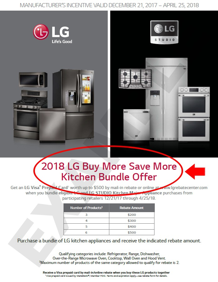 BigCentric Appliances LG Rebate Help Information