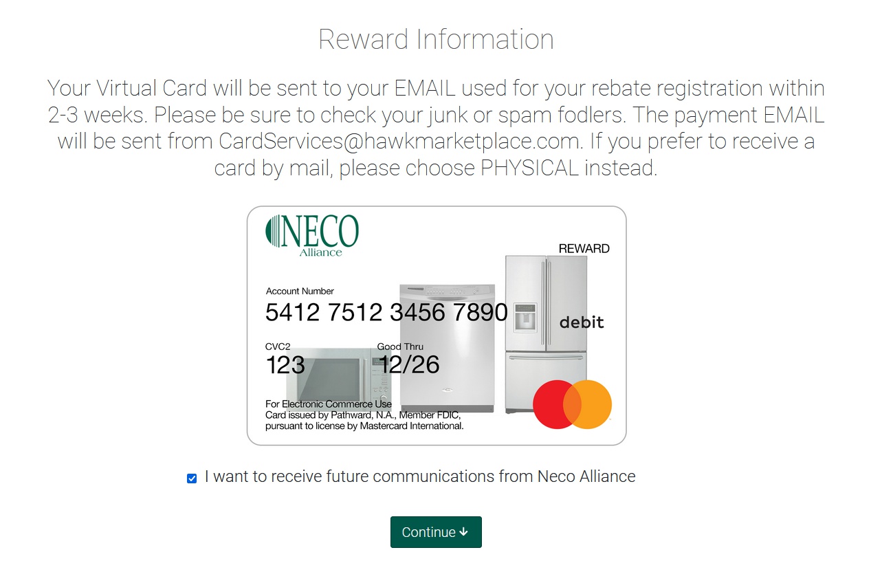 Neco Rebates Customer Service